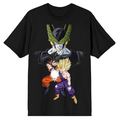 Dragon Ball Z Majin Buu Vs Gohan Goku Trunks And Vegeta Youth Black T-shirt  : Target