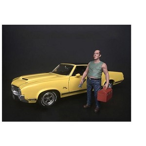 Sam with Tool Box Figurine for 1/18 Scale Models by American Diorama - 1 of 3