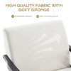 NicBex Linen Accent Chair,Upholstered Living Room Chairs with Mid-Height Backrest and Ottoman,Mid-Century Armchair,Accent Chairs for Living Room - 4 of 4