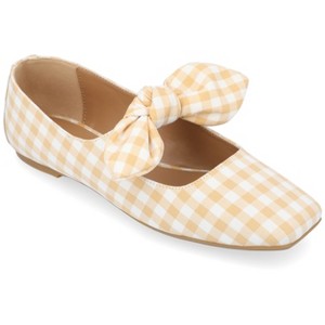 Journee Collection Womens Seralinn Mary Jane Slip On Square Toe Flats - 1 of 4