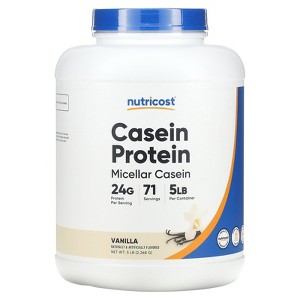 Nutricost Casein Protein, Vanilla, 5 lb (2,268 g) - 1 of 2