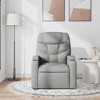 vidaXL Massage Recliner Chair Dark Gray Fabric - 3 of 4