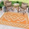 Lahome Back to College Series Pattern Series Outdoor Plastic Straw Rug-Waterproof Reversible Mat for Patio, Backyard, Camping, RV Awning - 3 of 4