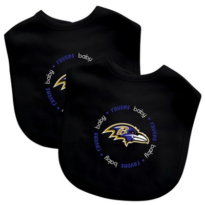 BabyFanatic Officially Licensed Unisex Baby Bibs 2 Pack - NFL Baltimore Ravens