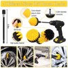Aoibox 27Pcs Car Detailing Kit with Drill Brushes, Detailing Brushes, Wire Brushes, Wash Mitt, Wax Applicators, Towels,Polishing Pads for Car Cleaning - 4 of 4