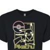 Women's - Pokémon - Neon Pikachu Cropped Graphic T-Shirt - 2 of 4