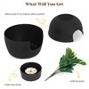 Hidden Litter Box with Faux Plant, Large Cat Litter Box with Rattan Pattern, Heavy Duty PP Material Litter Box - 4 of 4