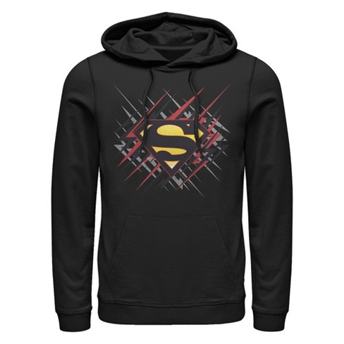 Men's Superman Logo Lightning Pull Over Hoodie - image 1 of 4