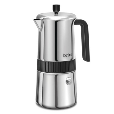 Brim 6-Cup Espresso Maker - Silver