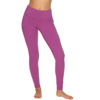 Fuerza Womens Ankle Zip Yoga Leggings, Purple - 2XL