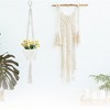 Unique Bargains Macrame Plant Hanger Woven Cotton Indoor Outdoor Decorative - 2 of 4