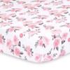 The Peanutshell Fitted Crib Sheets - Pink Roses and Ditsy Floral - 2pk - 2 of 4