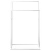 vidaXL Towel Rack White Iron Industrial Towel Rack Rectangular - 3 of 4