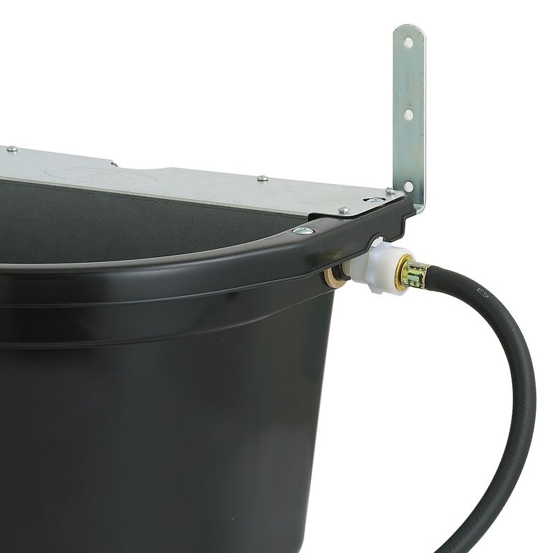 Little Giant FW16MTLBLACK 4 Gallon Capacity Automatic Float Controlled Waterer Animal Horse & Cattle Livestock Water Trough, Black, 3 of 6