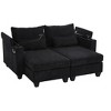YOOCOZZ 63" Convertible Chaise Lounge Sofa Bed with USB Ports, Cup Holders, Phone Holder & Storage - 4 of 4