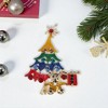 Unique Bargains Christmas Brooches YNCP8037 Alloy Dripping Wax Multicolor 1.65"x2.09" 1 Pc - 2 of 4