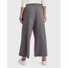 Hanes Originals Women's French Terry Wide Leg Cropped Pants - 3 of 4