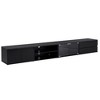 CAVINAS Modern APP Controlled LED TV Stand for TVs up to 105 Inch,Entertainment Center with Faux Marble Tabletop,2 Drawers and Cabinets - 2 of 4