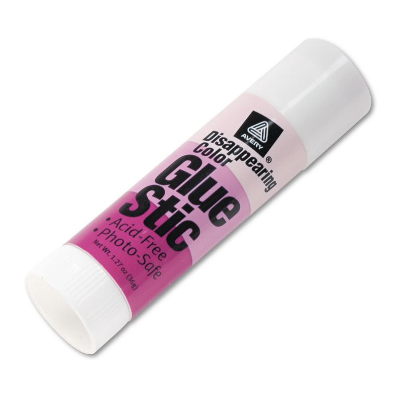 Avery Permanent Glue Stics Purple Application 1.27 oz Stick 00226, 2 of 9