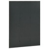 vidaXL Steel Room Divider, 3-Panel, Anthracite - 47.2"x70.9" - Industrial Style - Flexible & Foldable - Privacy Screen for Bedroom, Living Room - 3 of 4