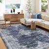 Washable Vintage Floral Living Room Rugs, Distressed Print Non Slip Bedroom Carpet, Retro Accent Large Dining Room Kitchen Rugs - 4 of 4