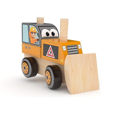 J'adore Bulldozer Wooden Stacking Toy