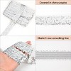 Alilang Elastic Sequin Trim, 1.9 Inch 5 Row Flat Glitter Paillette Sequin Ribbon, Bling Fabric DIY Metallic Stretch Sequin Strip, 11 Yards - 3 of 4