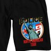 The Police North American Tour Men's Black Sleep Pajama Shorts - 2 of 4