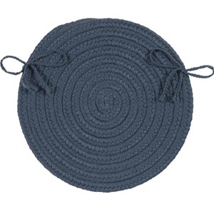 Colonial Mills Boca Raton - Lake Blue Chair Pad, Set of 4 - 1 of 2