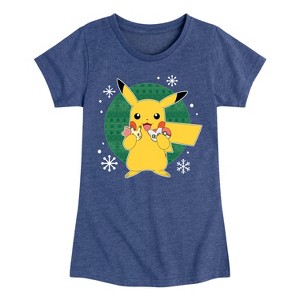 Girls' - Pokémon - Official Cookie Taster Fitted Short Sleeve Graphic T-Shirt - 1 of 4
