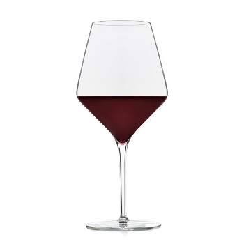 Viski Reserve Inez Crystal Burgundy Glasses, Crystal Red Wine