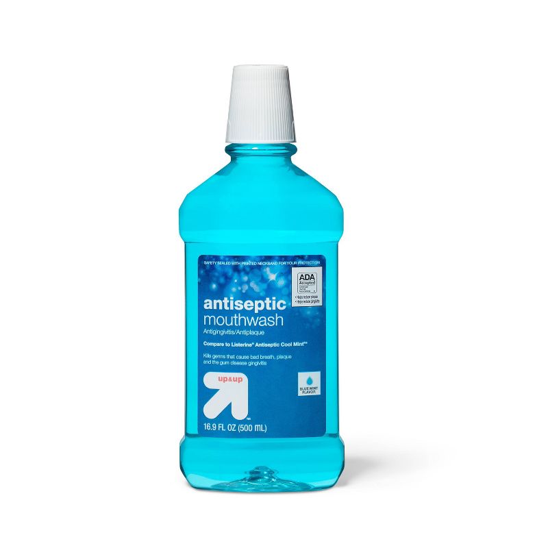 Antiseptic Blue Mint Mouthwash - up & up™, 1 of 5