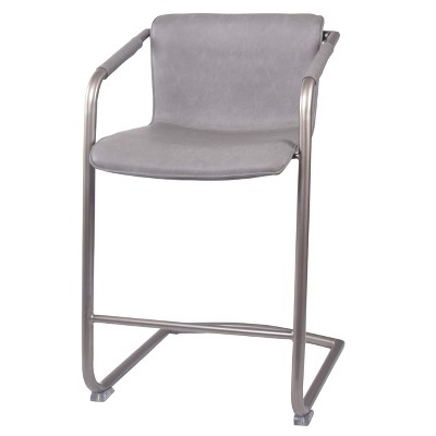 New Pacific Direct Indy PU Leather Counter Stool,Set of 2
