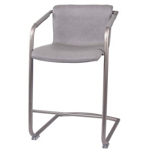 New Pacific Direct Indy PU Leather Counter Stool,Set of 2 - 1 of 4