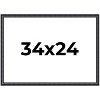 PosterPalooza | Linear Black Picture Frame - UV Acrylic, Backing Board, Hanging Hardware Included - 2 of 4