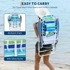 Backpack Beach Chair for Adults 2 PCS, Lightweight Portable Lay Flat Folding Beach Chair with 5 Reclining Positions, Backpack Straps, Phone Pocket - 4 of 4