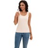 ATHLECHIC Women's Scoop Neck Ribbed Wide Strap Sleeveless Workout Basic Sport Tank Tops - 2 of 4
