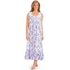 Collections Etc Feminine Floral Knit Nightgown - 3 of 4