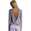 Women's Drapey V-Back Long Sleeve Top - onzie - 2 of 2