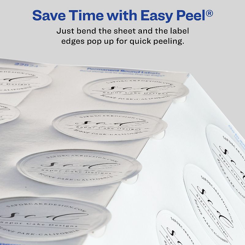 Avery Easy Peel Inkjet Specialty Labels 2 22824, 3 of 8