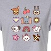 Women's - Disney Classics - Character Group With Icons Cropped Graphic T-Shirt - 2 of 4