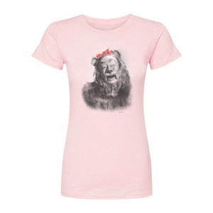 Women's - Wizard of Oz - Bow Lion Fitted Graphic T-Shirt - 1 of 1