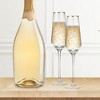 Berkware Tall Champagne Flutes with Gold Tone Rim - 8.1oz - 2 of 4