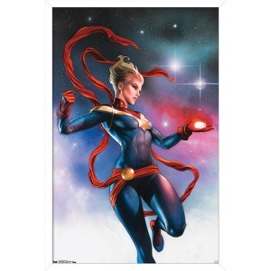 Trends International Marvel Cinematic Universe - Captain Marvel - Stars Framed Wall Poster Prints - 1 of 4