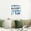 20" x 20" Drops of Serenity Abstract Unframed Canvas Wall Art in Blue - Oliver Gal: Modern Style, Digital Art Medium, Vertical Orientation - 3 of 3