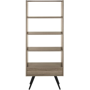 Terrence Etagere - FOX4277 - Light Brown/Black - Safavieh Couture - 1 of 4