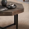 CENGHU Modern Farmhouse Coffee Table, Living Room Center Table with Storage Shelf, Tea Table, Side Table for Dining Room, Bedroom - 3 of 4