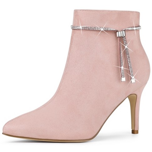 pink ankle boots uk