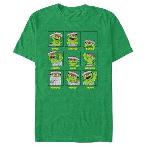Men's Sesame Street Emotions Of Oscar the Grouch T-Shirt - 1 of 3