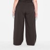 Women's Mid-Rise Waist Tie Slouchy Wide Leg Trousers - Wild Fable™ - 3 of 3